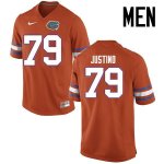 Men's Florida Gators #79 Daniel Justino NCAA Nike Orange Authentic Stitched College Football Jersey YPN0062DT